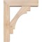 Ekena Millwork Merced Block Smooth Bracket w/ Offset Brace, Douglas Fir, 5 1/2"W x 20"D x 24"H BKT0604X20X24MRC05SDF - alternate 2